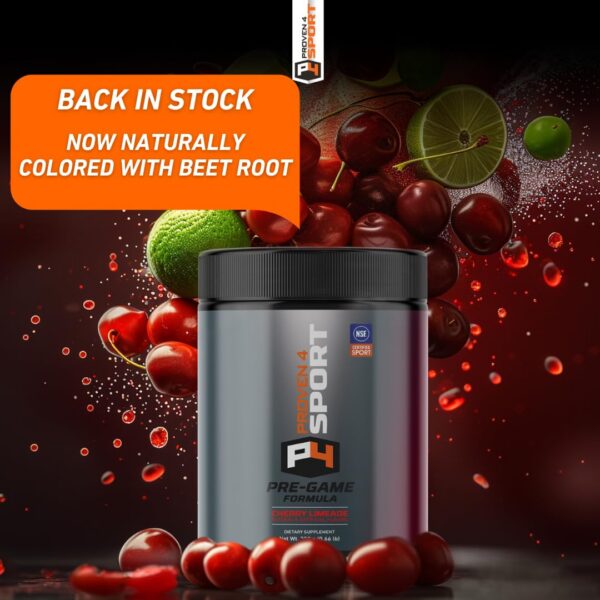 Etiqueta del producto Proven4 pre-entrenamiento