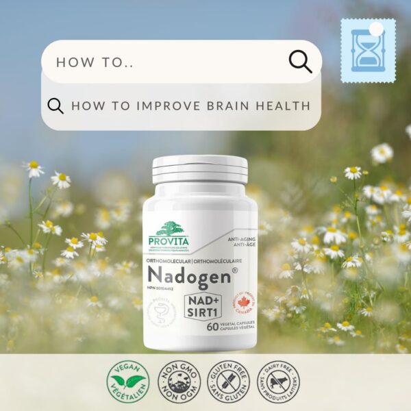 Empaque PROVITA Nadogen suplemento niveles NAD+ y energía