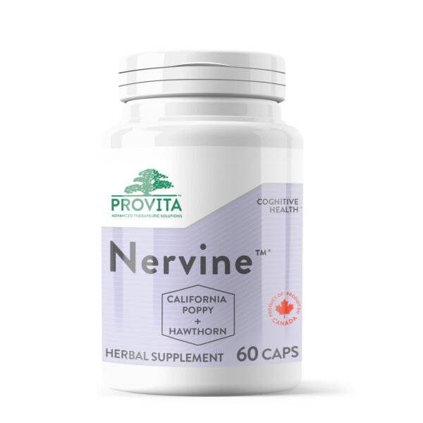 Version 1.0.0 PROVITA Nervine cápsulas apoyo herbal para estrés ansiedad sueño