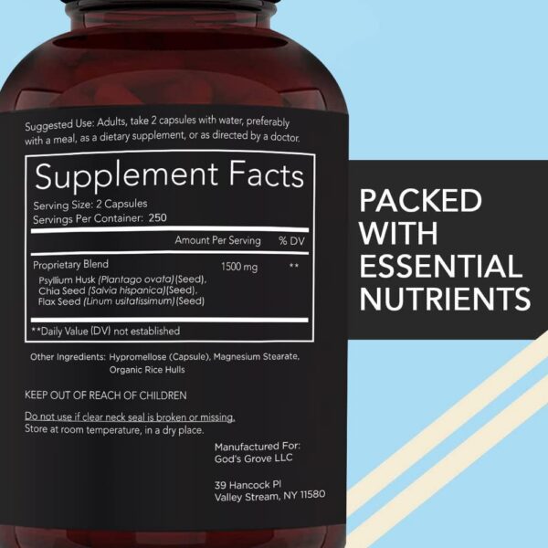 Psyllium y chía para salud digestiva