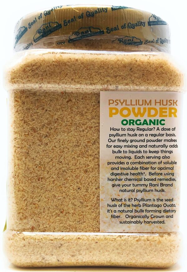 Psyllium husk orgánico Rani en envase PET 280 gramos