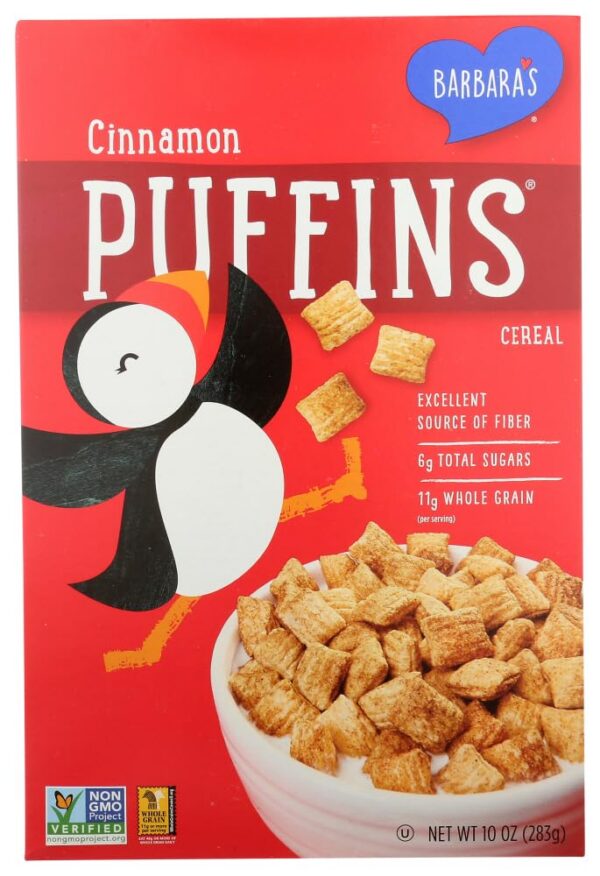 Puffins snack sabor canela paquete de 3