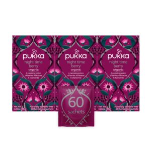 Pukka té orgánico Night Time Berry paquete 3 x 20 bolsitas