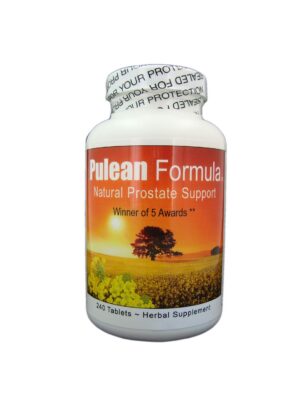 Pulean Fórmula suplemento natural para próstata agrandada botella frontal