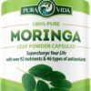 Botella de cápsulas PURA VIDA MORINGA orgánicas 120 unidades