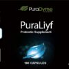 Etiqueta de PuraDyme PuraLiyf y enzimas digestivas