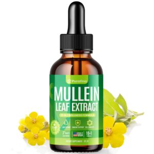 Gotas de Mullein Purafina extracto órgano para pulmones