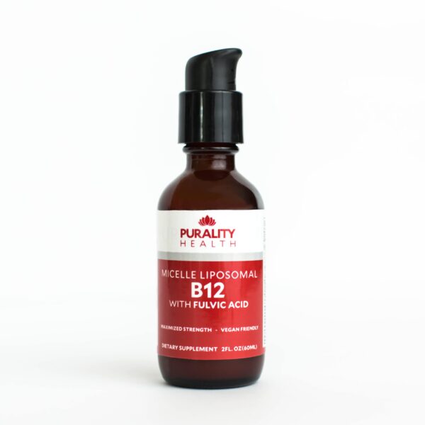 Frasco de Vitamina B12 liposomal PURALITY HEALTH