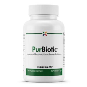 Botella de PurBiotic Stop Aging Now probióticos con 15 mil millones CFU