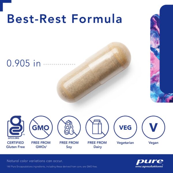 Pure Best-Rest fórmula vegana sin GMO para descanso natural