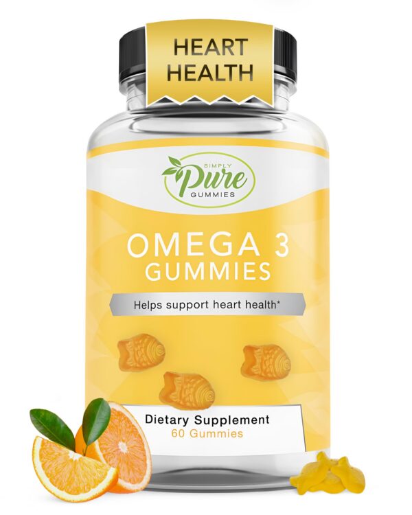 Gomitas Omega-3 sabor naranja frente
