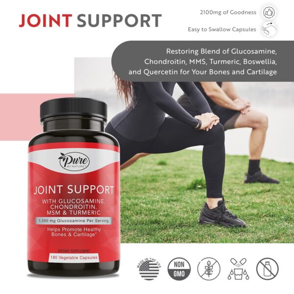 Suplemento de Pure By Nature para reducir síntomas inflamación en articulaciones