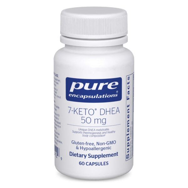Frente de la botella Pure Encapsulations 7-Keto DHEA