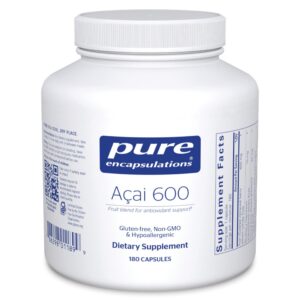 Pure Encapsulations Acai 600 suplemento antioxidante