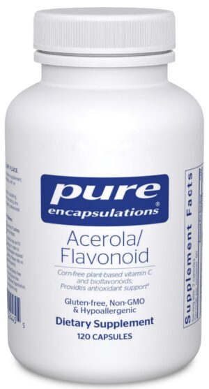 Pure Encapsulations Acerola vitamina C vegetal 120 cápsulas suplemento