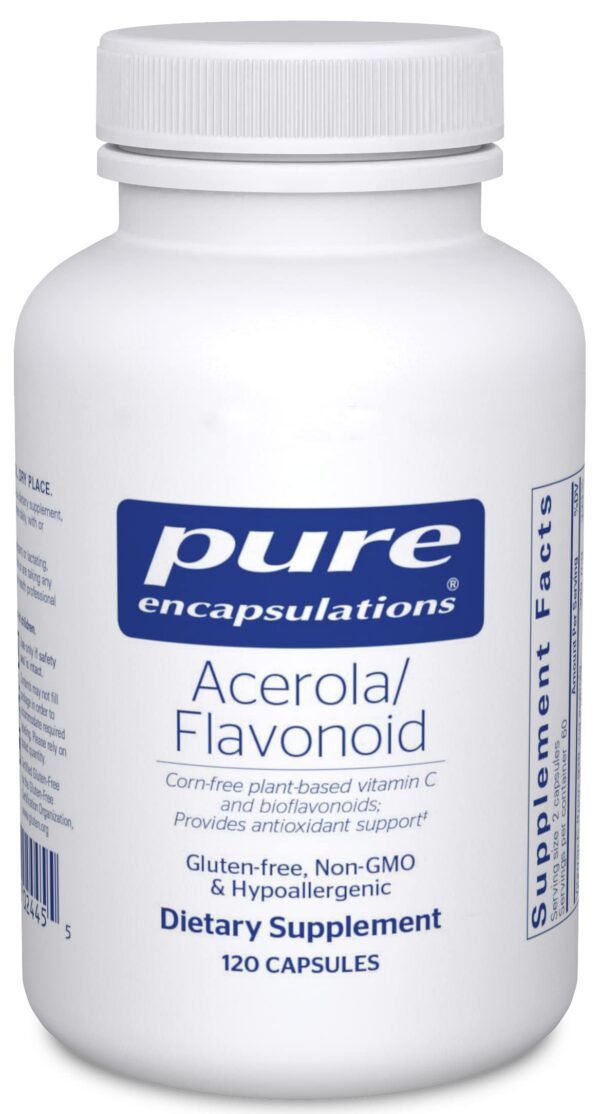 Pure Encapsulations Acerola vitamina C vegetal 120 cápsulas suplemento