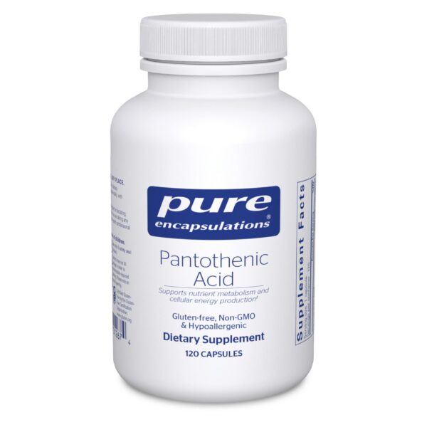 Pure Encapsulations ácido pantoténico 120 cápsulas frasco