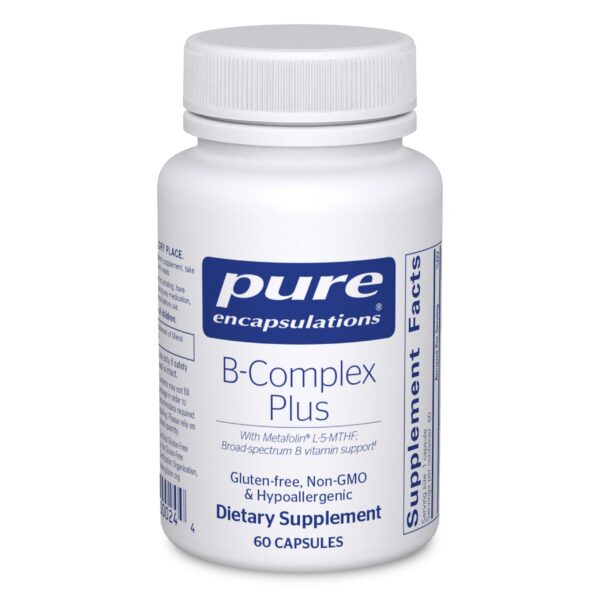 Pure Encapsulations B-Complex Plus botella para salud neurológica