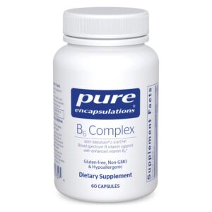 Pure encapsulations b6 complejo suplemento vitamina b6 cerebro sistema nervioso