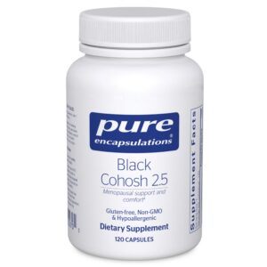 Pure Encapsulations Black Cohosh suplemento menopausia 120 cápsulas