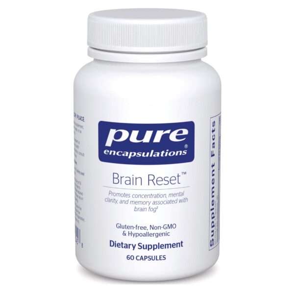 Pure Encapsulations Brain Reset suplemento para concentración y memoria