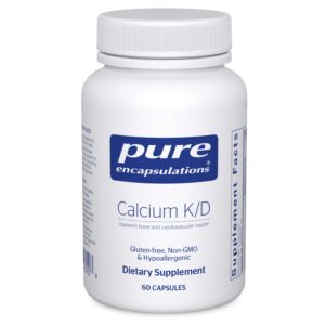 Frente de Pure Encapsulations Calcium K/D 60 cápsulas