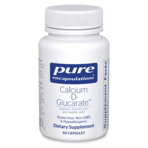 Version 1.0.0 Pure Encapsulations Calcium-D-Glucarate frasco frontal