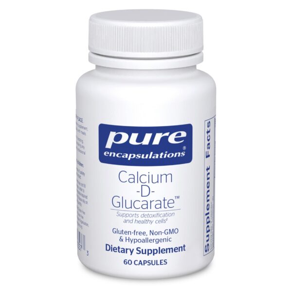 Version 1.0.0 Pure Encapsulations Calcium-D-Glucarate frasco frontal