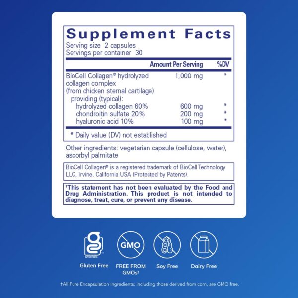 Version 1.0.0 Pure Encapsulations Collagen JS cápsulas