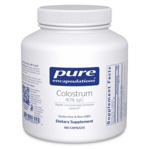Pure Encapsulations Colostrum frasco de 180 cápsulas