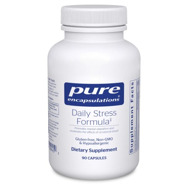 Frasco frontal de Pure Encapsulations Daily Stress Formula