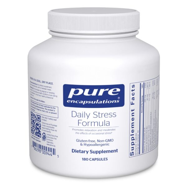 Frente del envase Pure Encapsulations Daily Stress Formula