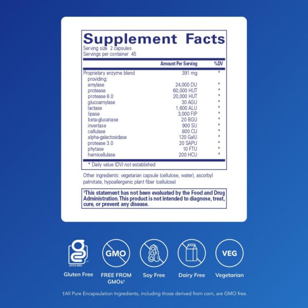 Frasco de Digestive Enzymes Ultra