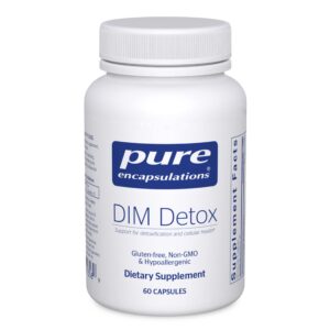 Version 1.0.0 Pure Encapsulations DIM Detox suplemento desintoxicante y salud celular
