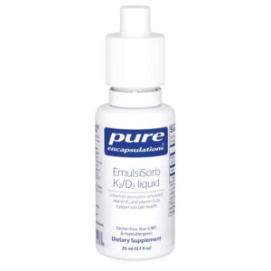 Version 1.0.0 Pure Encapsulations EmulsiSorb K2D3 liquido frontal