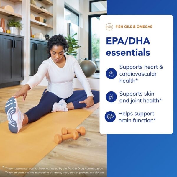 Detalle de cápsulas blandas EPA/DHA