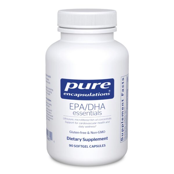 Frontal de etiqueta de Pure Encapsulations EPA/DHA Essentials