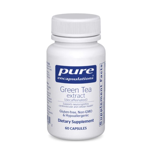 Pure Encapsulations extracto té verde descafeinado 60 cápsulas