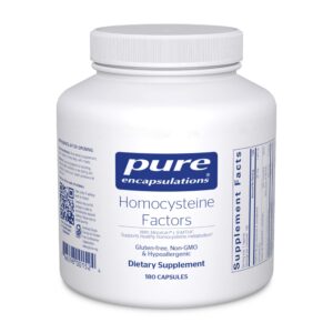 Pure Encapsulations Factores de Homocisteína 180 cápsulas