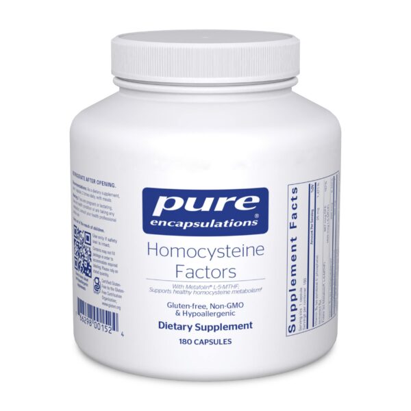 Pure Encapsulations Factores de Homocisteína 180 cápsulas