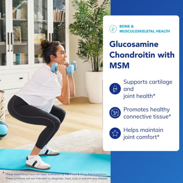 Cápsulas de glucosamina y condroitina con MSM