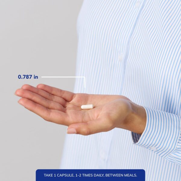 Frasco transparente con cápsulas