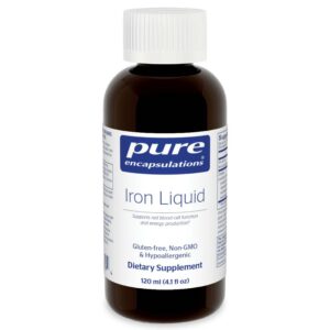 Version 1.0.0 Frente de Pure Encapsulations Hierro líquido hipoalergénico