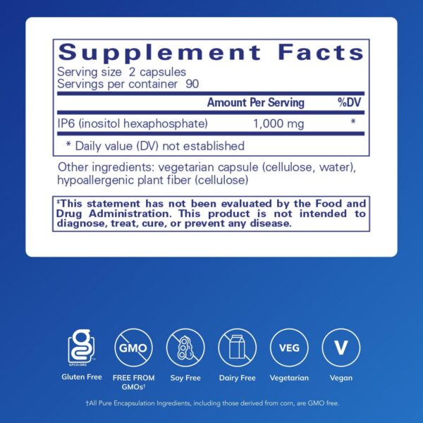 Frasco de IP6 180 cápsulas