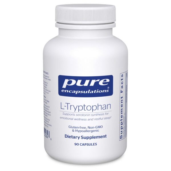 Frasco Pure Encapsulations L-Tryptophan cápsulas