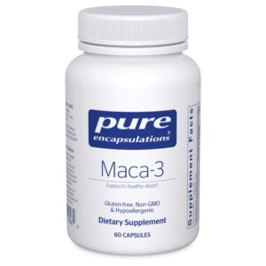 Envase Pure Encapsulations Maca-3 60 cápsulas naturales
