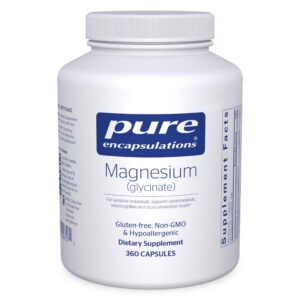 Version 1.0.0 Frente del frasco Pure Encapsulations Magnesium Glycinate 360 cápsulas