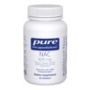 Version 1.0.0 Frasco y etiqueta de NAC 600 mg Pure Encapsulations