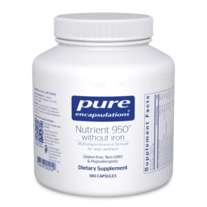 Pure Encapsulations Nutrient 950 Sin Hierro 180 cápsulas