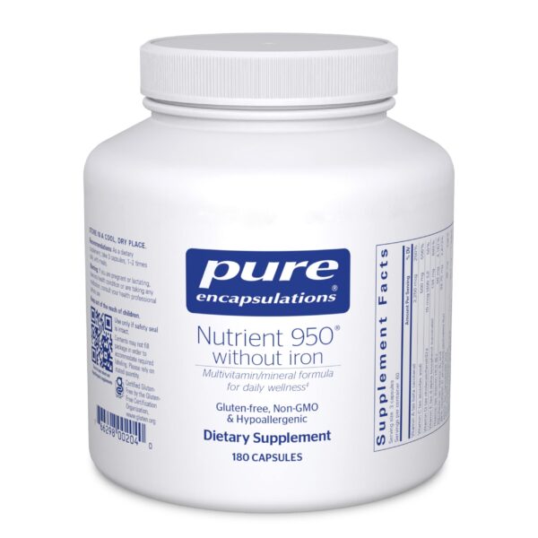 Version 1.0.0 Pure Encapsulations Nutrient 950 Sin Hierro 180 cápsulas
